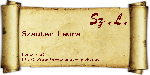 Szauter Laura névjegykártya